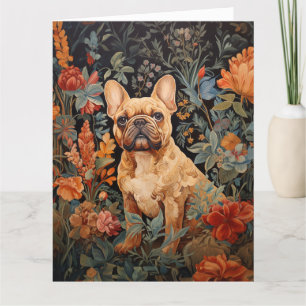 Carte De Remerciements French Bulldog Frenchie Garden Tapestry Anniversai