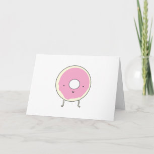 Carte De Remerciements Friandise de table sucrée dessert nourriture rose