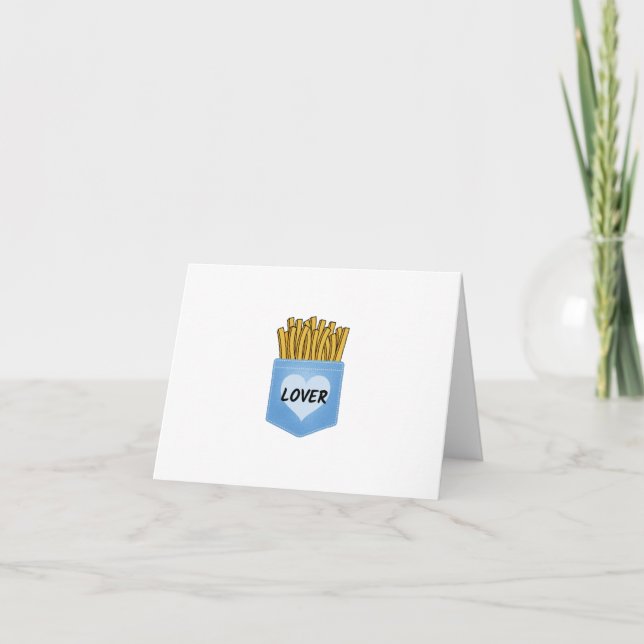 Carte De Remerciements frites en poche (Devant)