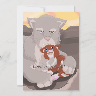 Carte De Remerciements Frost Baby L'amour est éternel