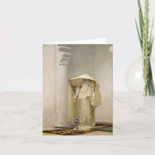 Carte De Remerciements Fumée d'Ambergris par John Singer Sargent (Devant)