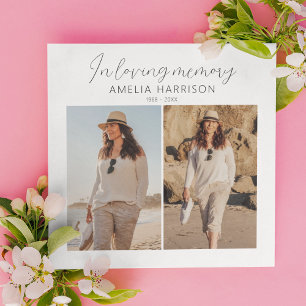 Carte De Remerciements Funérailles de collection photo simple et moderne