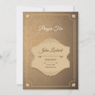 Carte de remerciements funéraire