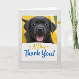 Carte De Remerciements Funny Black Lab Puppy Thank You Card Adorable Dog