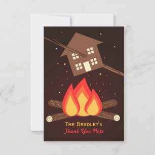 Carte De Remerciements Funny Littéral Fête du réchauffement ménager