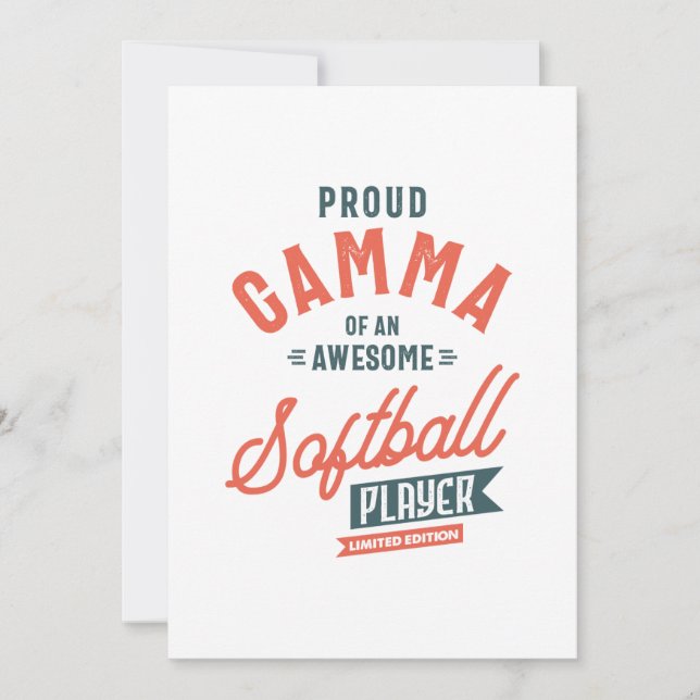 Carte De Remerciements Gamme de femmes d'un joueur de softball Mère's Day (Devant)
