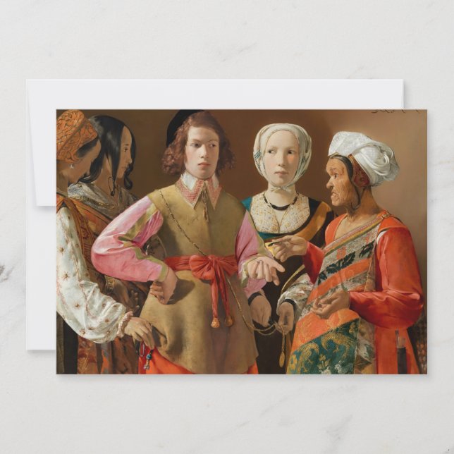 Carte De Remerciements Georges de la Tour - Le caisson Fortune (Devant)