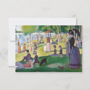 Carte De Remerciements Georges Seurat - Un dimanche à La Grande Jatte