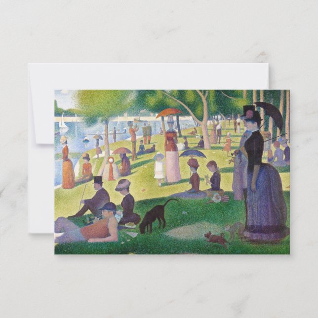 Carte De Remerciements Georges Seurat - Un dimanche à La Grande Jatte (Devant)