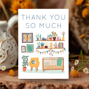 Carte De Remerciements GIFTS BABY SHOWER Nourriture mignonne