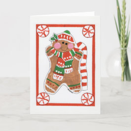 Carte De Remerciements Gingerbread Love - Art pour enfants pour CHOC