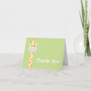 Carte De Remerciements Girafe Caprice