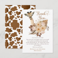 Giraffe Boho Meilleur Baby shower Grasses séchées 