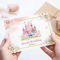 Girl Princess Royal Castle 5e anniversaire