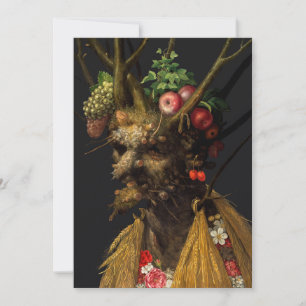 Carte De Remerciements Giuseppe Arcimboldo - Quatre saisons en une tête
