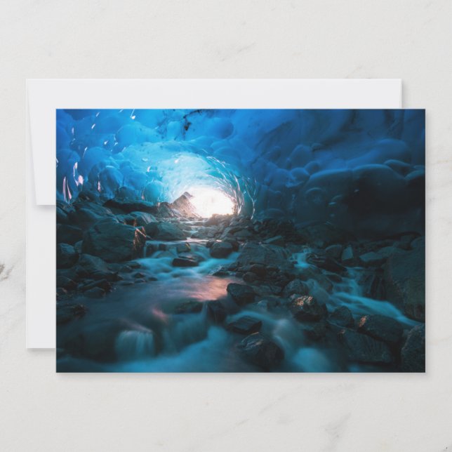 Carte De Remerciements Glace et neige | Glacier Mendenhall, Juneau, Alask (Devant)