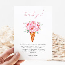 Glace Florale Rose Tendresse Enterrement de Vie de