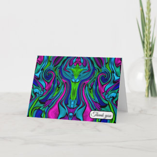 Carte De Remerciements Glass Blown