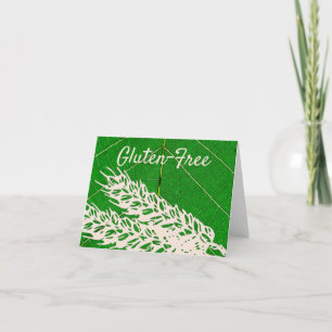 CARTE DE REMERCIEMENTS GLUTTEN LIBRE
