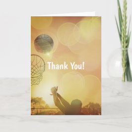 Carte De Remerciements Goal shooter Themed Netball Thank You