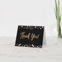 Gold Black confetti Personnalisable 60e anniversai