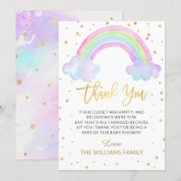 Gold Pastel Aquarelle Rainbow Twins Baby shower