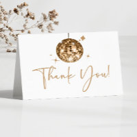 Gold Sparkly Disco Ball Anniversaire