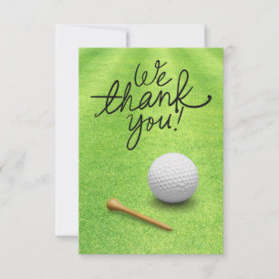 Carte De Remerciements GOLF Greens Gratitude : Fairway