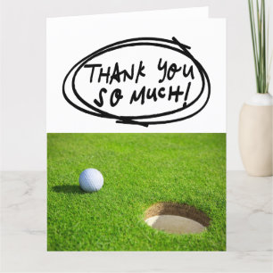 Carte De Remerciements GOLF Greens Gratitude : Fairway