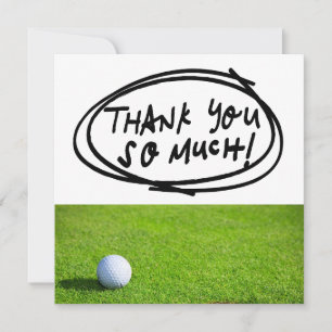 Carte De Remerciements GOLF Greens Gratitude : Fairway