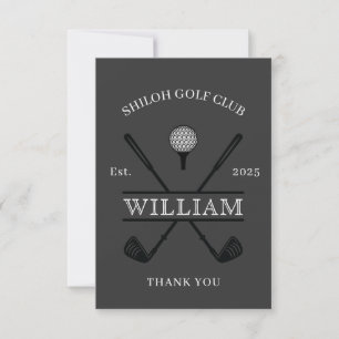 Carte De Remerciements Golf Lover Cross Club