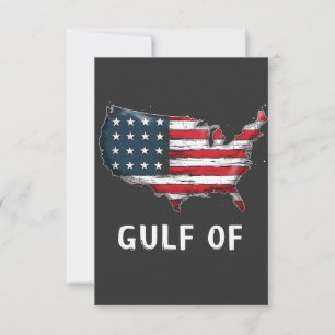Carte De Remerciements Golfe De L'Amérique Drôle Trump Coût Est Mexique