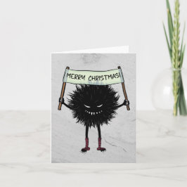 Carte De Remerciements Goth Caractère de Noël Malin Bug
