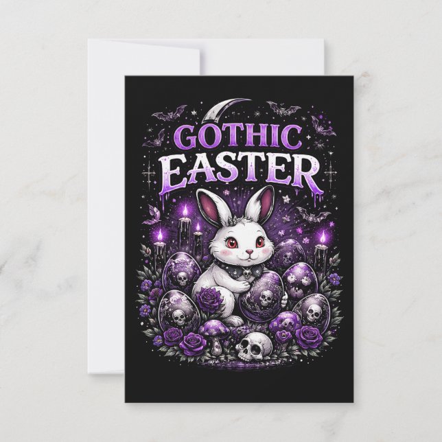 Carte De Remerciements Gothic Easter (Devant)