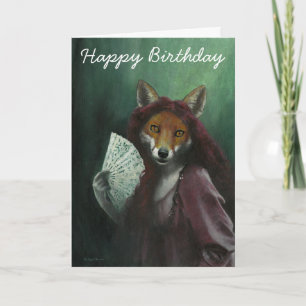 Carte De Remerciements Gothic Heroine Vixen Birthday Card