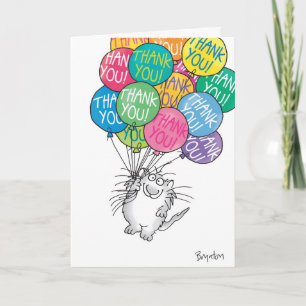 CARTE DE REMERCIEMENTS GRÂCE À UN BUNCH