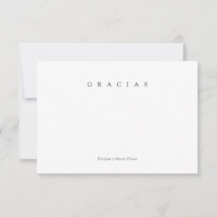 Carte De Remerciements Gracias Familia