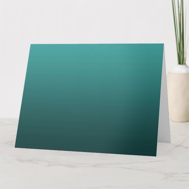 Carte De Remerciements Gradient Green - deep to light | Mood Background | (Devant)