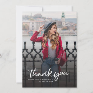 Carte De Remerciements Graduation 2025 Photo Grad Party
