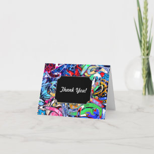 Carte De Remerciements Graffiti