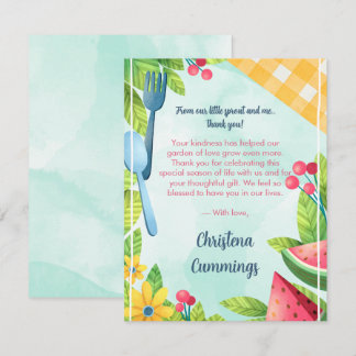 Carte De Remerciements Graines de jardin fleuri de l'amour Cadeaux de rem
