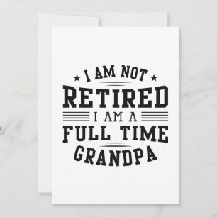 Carte De Remerciements Grand-père à temps plein