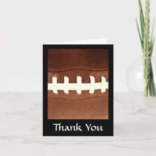 Carte De Remerciements Graphique des lacets de football