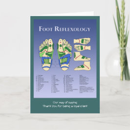 Carte De Remerciements Graphique Réflexologie