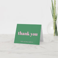 Gras Moderne Rétro Rose Vert Anniversaire