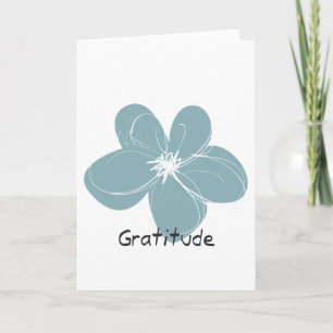 Carte De Remerciements Gratitude