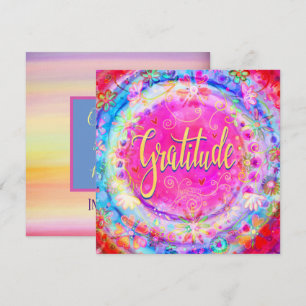 Carte De Remerciements Gratitude Pink Pretty Encouragement Pour tous