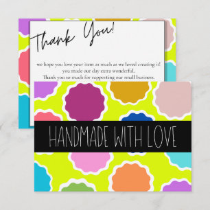 Carte De Remerciements Gratitude rayonnante : Vibrance artisanale