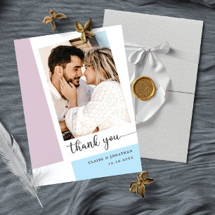 Carte De Remerciements Gratitude sincère : Mariage photo personnalisé