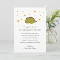 Green Dinosaur Stars Baby shower neutre genre
